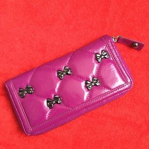 Betsey Johnson Purple Zip Wallet